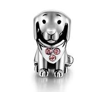 Lovans Cucciolo Charms Argento 925 Cuore charm bead per bracciali Pandora regalo festa della mamma