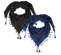 LOVARZI Kefiah Palestinese Originale Cotone, Shemagh Uomo Donna | Da Indossare su Collo o Testa per Deserto, Moto, Viaggio e Look Casual, Leggera per Estate e Inverno