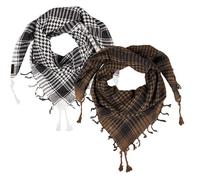 LOVARZI Kefiah Palestinese Originale Cotone, Shemagh Uomo Donna | Da Indossare su Collo o Testa per Deserto, Moto, Viaggio e Look Casual, Leggera per Estate e Inverno
