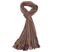LOVARZI Sciarpa Uomo in Lana Merino Extra Fine - a Righe per l'Inverno | Lana Merino Extra Fine, Morbida e Calda, Ideale come Regalo Invernale per Uomo, Motivo a Righe Classico
