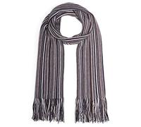 LOVARZI Sciarpa Uomo in Lana Merino Extra Fine - a Righe per l'Inverno | Lana Merino Extra Fine, Morbida e Calda, Ideale come Regalo Invernale per Uomo, Motivo a Righe Classico