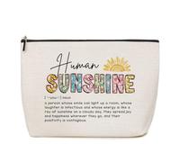 Lovdazzles Regali per ufficio Chaos Coordinator Human Sunshine Inspirational Makeup Bag Thank You Regali Regali Cristiani Boss Lady Regali, Multicolor1309