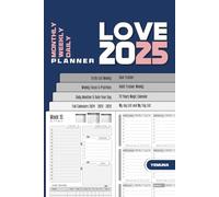 LOVE 2025 MONTHLY, WEEKLY & DAILY PLANNER | 6” x 9” Natural Size | Jan. 2025 to Dec. 2025 |New Age Design | Monthly Tabs | Full Calendars 2024 to 2026: Creation by BARSANA Design Labs
