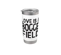 Love A Bocce Field Bocce Ball With Jack Bocci Game Bocce Bicchiere termico in acciaio inox doppia parete