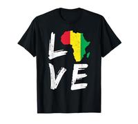 Love Africa Black History Month Afro-Americano Uomini Donne Maglietta