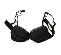 Love and Bra balconcino luxury Ilaria colore Bianco/Nero con pizzo (4°, Nero)