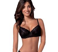 LOVE AND BRA Reggiseno Balconcino Coppa c Bianco e Nero Gisele Bianco, 4