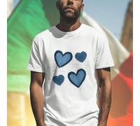 Love and Hope Heart Maglietta Uomo Moda Casual Regalo San Valentino Offerta Speciale Design Unico Comoda Alta Qualità Idea Regalo Coppia Fashion Bestseller L,M,S,XL,XXL,XXXLGeometricoTessuto in maglia