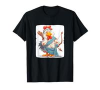 Love Angel - Costume da Gallina per Gli Amanti di Cupido e Gallo Maglietta