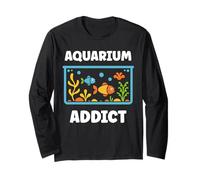 Love animals simple fish farmer Addict aquarium Maglia a Manica
