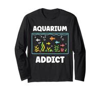 Love animals simple fish farmer Addict aquarium Maglia a Manica