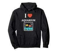 Love animals simple fish farmer i love aquarium Felpa con Cappuccio