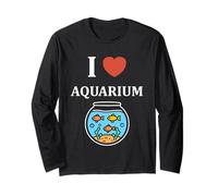 Love animals simple fish farmer i love aquarium Maglia a Manica