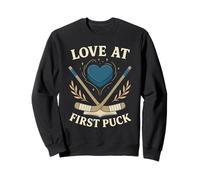 Love at First Puck Hockey Romance Book Fan Lettura Accogliente Felpa