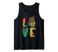 Love Australian Kelpie Dog Sunflower Tie Dye Funny Puppy Canotta