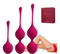 Love Balls Kegel Balls Training Balls Pelvic Floor Trainer Set di 3 Silicone Perfetto per le donne per giocattoli erotici per l'allenamento del pavimento pelvico (rose)