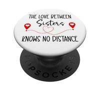 Love Between Sisters Knows No Distance Big Sister Little Sis PopSockets PopGrip Adesivo