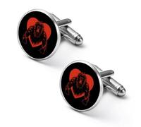 Love Bigfoot - Gemelli rotondi per camicia stampati, per lavoro, matrimonio, festa del papà, regalo, 2.0cm, Metallo, Nessuna pietra preziosa