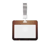Love Birdie - Porta badge impermeabile a righe con finestra trasparente per documenti, per donne, uomini, personale in ufficio, insegnanti, infermieri