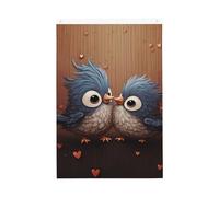 Love Birdie Stripe Welcome Garden Flag 2x3 Ft Double Sided No Fade House Yard Flags Photo Sfondo Banner per Cortile Portico Prato Decorazione Esterna