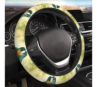 Love Birds Coprivolante per Auto Coprivolante Elasticizzato Elasticizzato da 15 Pollici Morbido Protettore per Volante Universale Traspirante Antiscivolo Accessori per Auto per SUV Furgoni Camion
