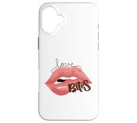 Love Bites Labbra Halloween Bite Me Kiss Me Women Valentine Custodia per iPhone 16 Plus