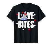 Love Bites Shark Tee Shirts Funny Women Valentine Gifts Maglietta