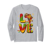 Love Black History Africa Juneteenth Celebrate Freedom Loves Maglia a Manica