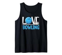 Love Bowling Cute Bowling Ball And Pins Sports Fan Player Canotta