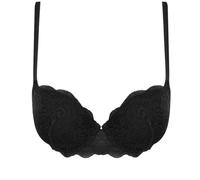 Love&Bra Reggiseno +2 Taglie Super Push-up in Pizzo con Ferretto - più Volume - Nicole (Nero,2B)