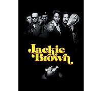 Love By Canvas Poster di Jackie Brown, classico film poliziesco, in bianco e nero (A3)