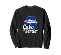 Love Cabo Capo Verde con Bandiera Capo Verde Labbra Felpa