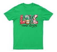 Love Came Down Maglietta Religiosa Unisex Regalo Retrò Stagionale...