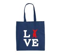 Love Cane Chihuahua Silhouette - Tela Borsa Grande - Cani Animali Cagnolino