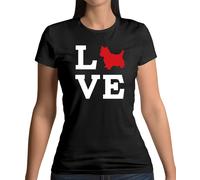 Love Cane Westie Silhouette - Donna T-Shirt - West Highland Terrier Cani Animali
