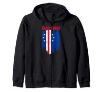 Love Cape Capo Verde Distressed Flag Independence Day Felpa con Cappuccio