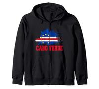 Love Cape Capo Verde Distressed Flag Independence Day Felpa con Cappuccio