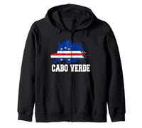 Love Cape Capo Verde Distressed Flag Independence Day Felpa con Cappuccio