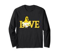 Love - Carino Honey Bee Garden Gnome Love Citazione Maglia a Manica