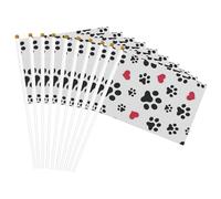 Love Cat Paw Cuore Cucciolo Piede Stampa Convenienza Palmare Bandiera Leggero Bandiere Decorazione Interni Esterni Eventi Feste
