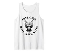 Love Cats Hate Click Baits, Divertente Programmatore Fantastico Canotta