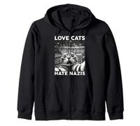 Love Cats sceglie la libertà Felpa con Cappuccio