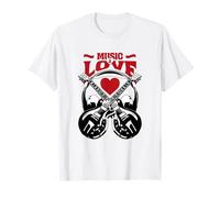 Love Chitarra Elettrica Classic Rock Music Maglietta