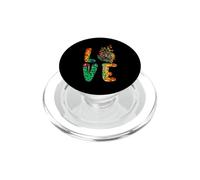Love Cocker Spaniel Dog Sunflower Tie Dye Funny Puppy Lover PopSockets PopGrip per MagSafe