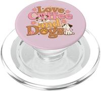 LOVE COFFEE AND DOGS Love una tazza di caffè e cani PopSockets PopGrip per MagSafe
