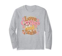 Love Coffee And Vitals - Simpatico Design Medico da Infermiera Maglia a Manica