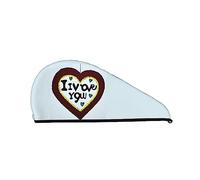 Love Confessions Cuffia per capelli secchi in velluto corallo per donna Cuffia per capelli con bottoni per asciugare capelli ricci lunghi e folti Anti