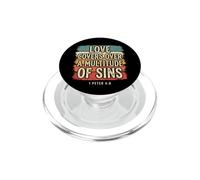 Love Covers Sins Peter 4 8 Versi della Bibbia PopSockets PopGrip per MagSafe
