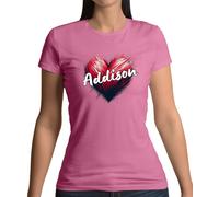 Love Cuore Addison - Donna T-Shirt - Musica Musicista Singer Rae Tour Concerto