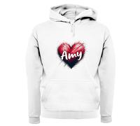 Love Cuore Amy - Adulti Felpa/Maglione - Cantante Testo Ventola Tour Concerto
